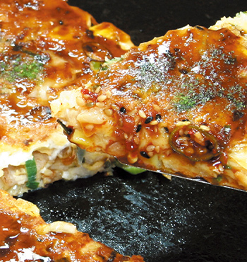 人気のお好み焼